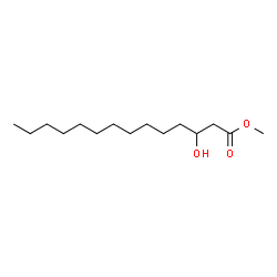 3-Hydroxytetradecanoic acid methyl ester,DL-β-Hydroxymyristic acid methyl ester structure