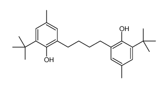 2-tert-butyl-6-[4-(3-tert-butyl-2-hydroxy-5-methylphenyl)butyl]-4-methylphenol Structure