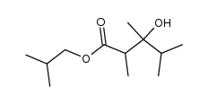 3-hydroxy-2,3,4-trimethyl-valeric acid isobutyl ester结构式