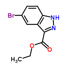 Ethyl 5-bromo-1H-indazole-3-carboxylate structure