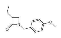 3-ethyl-1-[(4-methoxyphenyl)methyl]azetidin-2-one Structure