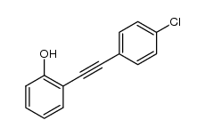 2-((4-chlorophenyl)ethynyl)phenol Structure