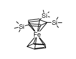 1,2,4-tris(trimethylsilyl)ferrocene Structure