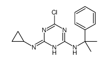 6-chloro-4-N-cyclopropyl-2-N-(2-phenylpropan-2-yl)-1,3,5-triazine-2,4-diamine结构式