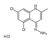 5,7-Dichloro-4-hydrazino-2-methylquinoline hydrochloride结构式