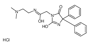 N-[2-(dimethylamino)ethyl]-2-(2,5-dioxo-4,4-diphenylimidazolidin-1-yl)acetamide,hydrochloride结构式