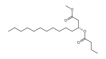 (R)-methyl 3-(butyryloxy)tetradecanoate Structure