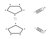 二(环戊二烯基)二羰基钛(II)结构式