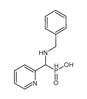 1-benzylamino-1-(2-pyridyl)-methyl-H-phosphinic acid结构式