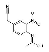 N-(4-Cyanomethyl-2-nitro-phenyl)-acetamide structure