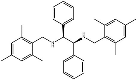 1S,2S-N,N'-bis((2,4,6-triMethylphenyl)Methyl)-1,2-diphenyl-1,2-EthanediaMine structure