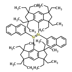 (E)-1,2-双(2-萘基)-1,2-双(1,1,3,3,5,5,7,7-八乙基-1,2,3,5,6,7-六氢二环戊二烯并苯-4-基)二硅烯图片