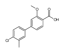 4-(4-chloro-3-methylphenyl)-2-methoxybenzoic acid Structure