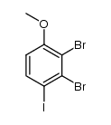 2,3-dibromo-1-iodo-4-methoxybenzene Structure