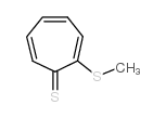 2-(METHYLTHIO)-2,4,6-CYCLOHEPTATRIENE-1-THIONE Structure