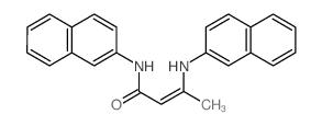 2-Butenamide,N-2-naphthalenyl-3-(2-naphthalenylamino)- structure