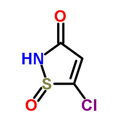 5-Chloro-1,2-thiazol-3(2H)-one 1-oxide Structure