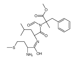 formylmethionyl-leucyl-alpha-methyl(phenylalanine) methyl ester结构式