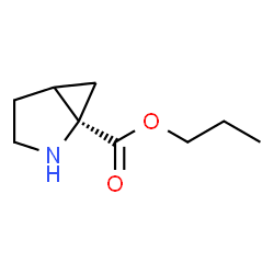 2-Azabicyclo[3.1.0]hexane-1-carboxylicacid,propylester,(1R)-(9CI) structure