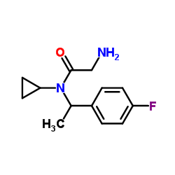 N-Cyclopropyl-N-[1-(4-fluorophenyl)ethyl]glycinamide Structure