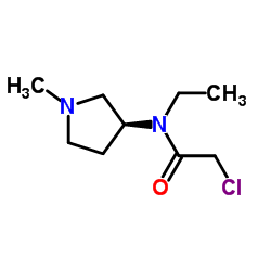 2-Chloro-N-ethyl-N-[(3S)-1-methyl-3-pyrrolidinyl]acetamide Structure