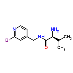 N-[(2-Bromo-4-pyridinyl)methyl]-L-valinamide结构式