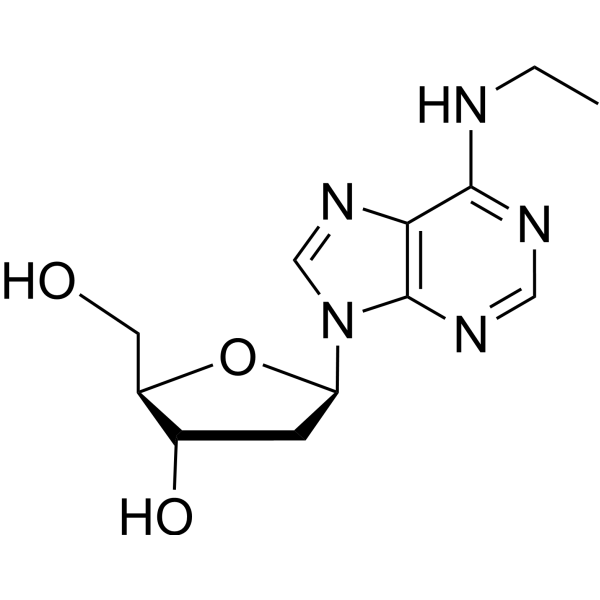 N6-Ethyl-2’-deoxyadenosine Structure