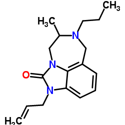 1-Allyl-5-methyl-6-propyl-4,5,6,7-tetrahydroimidazo[4,5,1-jk][1,4]benzodiazepin-2(1H)-one结构式