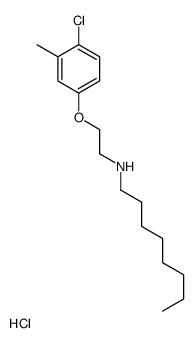 N-[2-(4-chloro-3-methylphenoxy)ethyl]octan-1-amine,hydrochloride结构式