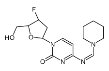 1-[(2R,4S,5R)-4-fluoro-5-(hydroxymethyl)oxolan-2-yl]-4-(piperidin-1-ylmethylideneamino)pyrimidin-2-one结构式