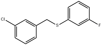 (3-chlorobenzyl)(3-fluorophenyl)sulfane Structure