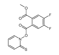 1-methyl 2-(2-thioxopyridin-1(2H)-yl) 4,5-difluorophthalate结构式