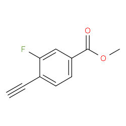 4-乙炔基-3-氟苯甲酸甲酯结构式