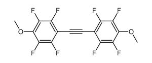 p-CH3OC6F4C2C6F4OCH3 Structure