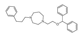 1-(2-(2-(diphenyl)methoxy)ethyl)-4-(3-phenylpropyl)homopiperazine Structure