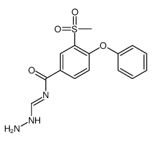 N-(hydrazinylmethylidene)-3-methylsulfonyl-4-phenoxybenzamide Structure