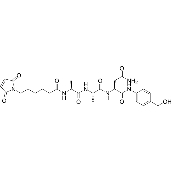 MC-Ala-Ala-Asn-PAB Structure