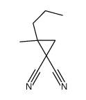 2-Methyl-2-propyl-1,1-cyclopropanedicarbonitrile结构式