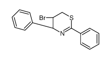 (4S,5R)-5-bromo-2,4-diphenyl-5,6-dihydro-4H-1,3-thiazine Structure