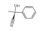 (S)-2-(hydroxy)-2-phenyl-propanonitrile结构式