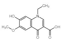 1-ethyl-1,4-dihydro-7-hydroxy-6-methoxy-4-oxoquinoline-3-carboxylic acid结构式