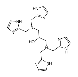 1,3-bis[bis(1H-imidazol-2-ylmethyl)amino]propan-2-ol Structure