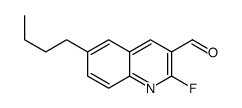 6-butyl-2-fluoroquinoline-3-carbaldehyde Structure