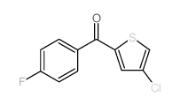 (4-Chlorothiophen-2-yl)(4-fluorophenyl)methanone Structure