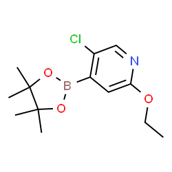 5-Chloro-2-ethoxypyridine-4-boronic acid pinacol ester Structure