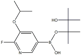 2-Fluoro-3-isopropoxypyridine-5-boronic acid pinacol ester Structure