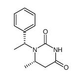 (1'R,6S)-6-methyl-1-(1'-phenylethyl)dihydropyrimidin-2,4-dione结构式