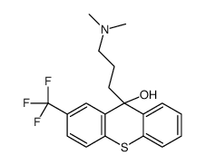 9-[3-(dimethylamino)propyl]-2-(trifluoromethyl)thioxanthen-9-ol结构式