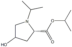 4-Hydroxy-1-isopropyl-L-proline isopropyl ester structure