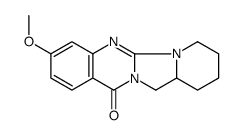 3-methoxy-7,8,9,10,10a,11-hexahydro-pyrido[1',2':3,4]imidazo[2,1-b]quinazolin-13-one结构式